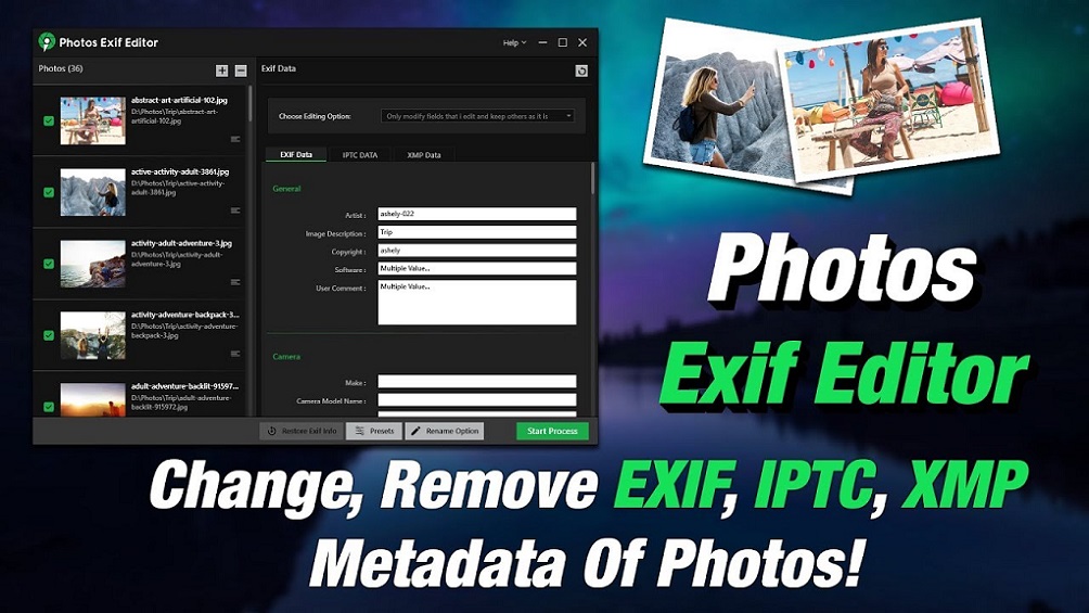 Photos Exif Editor