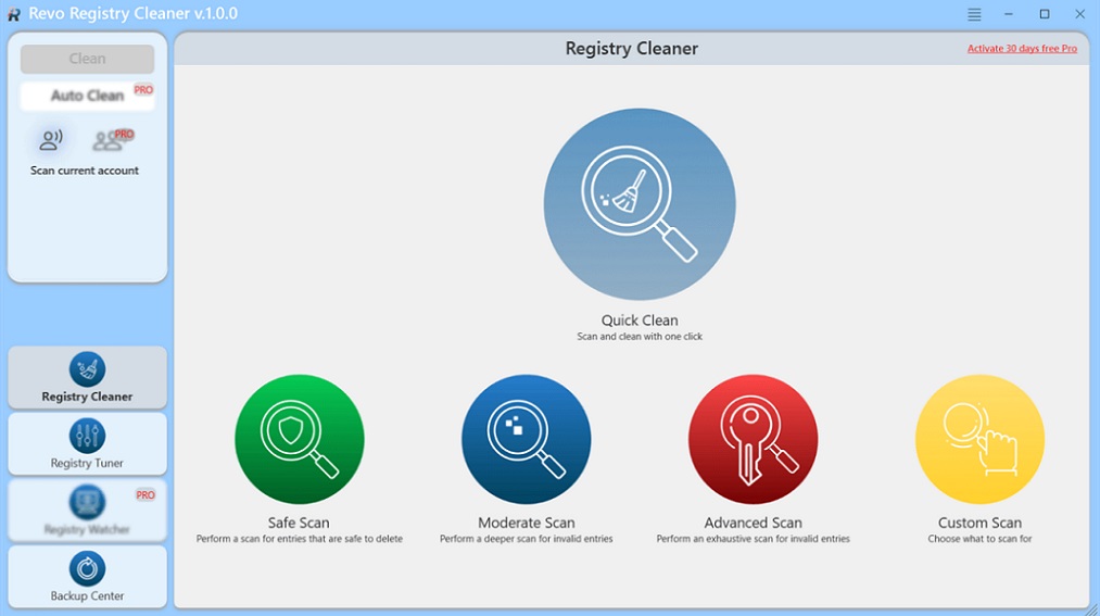 Revo Registry Cleaner