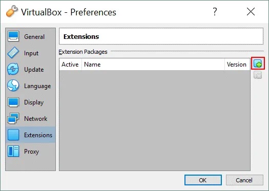 VirtualBox Extension Pack