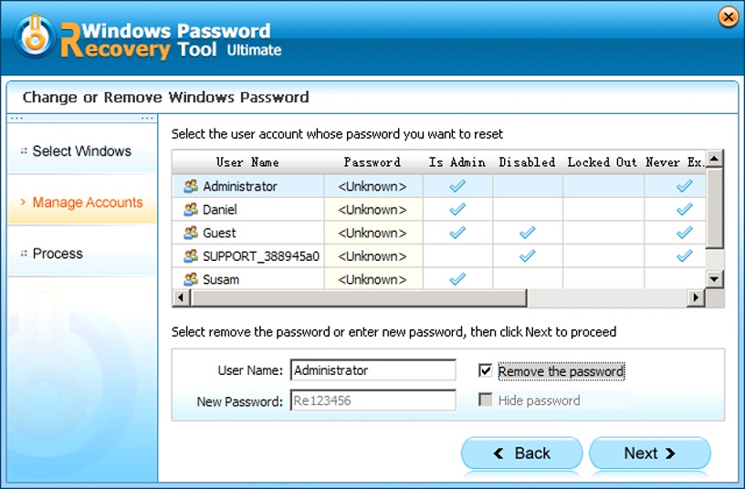 Windows Password Recovery Tool Ultimate