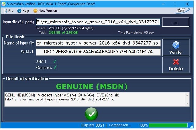 Windows and Office Genuine ISO Verifier