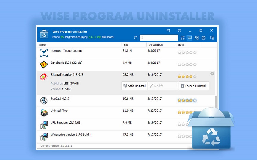 Wise Program Uninstaller