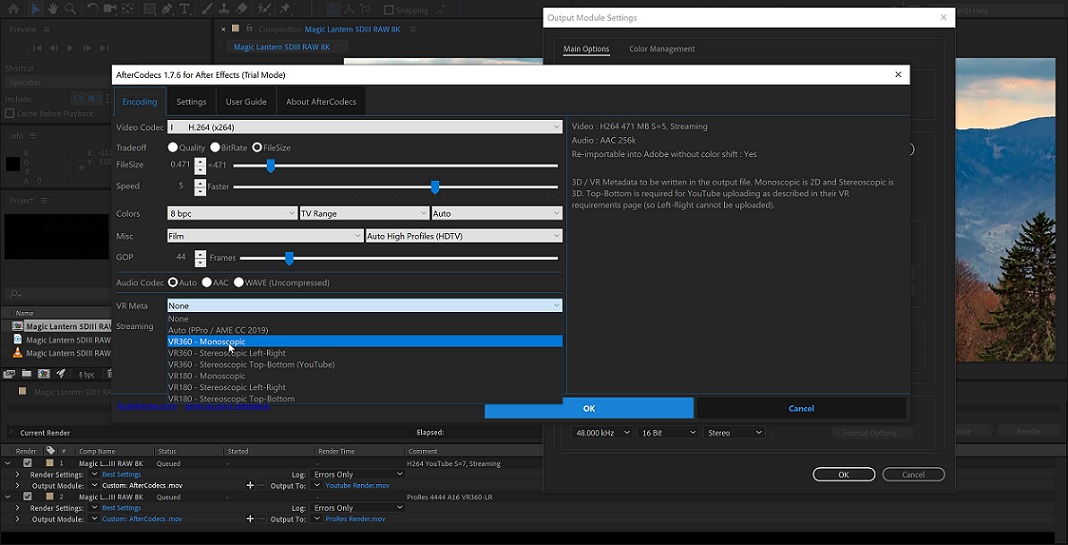 AfterCodecs for After Effects