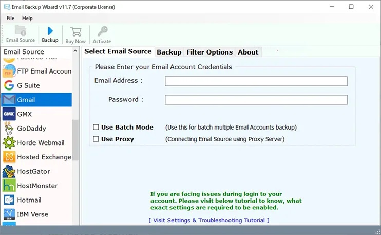 Email Backup Wizard