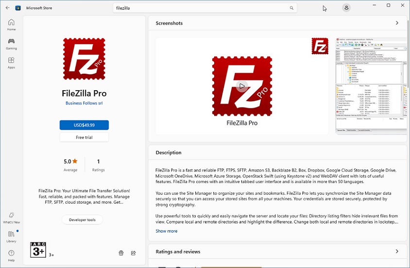FileZilla Pro