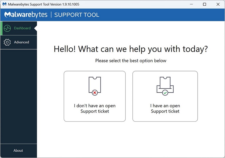 Malwarebytes Support Tool