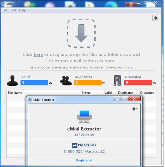 Maxprog eMail Extractor