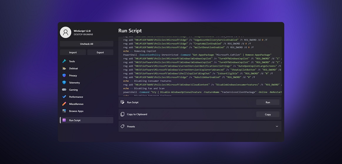 WinScript